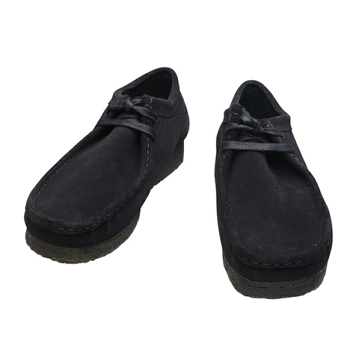 楽天市場】Clarks クラークス WALLABEE ワラビー 26155519 BLACK SUEDE 