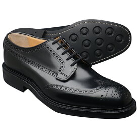 Church's チャーチ GRAFTON R グラフトン BLACK ブラック POLISHED BINDER CALF ポリッシュドバインダーカーフ ラバーソール メンズ 革靴 ウイングチップ