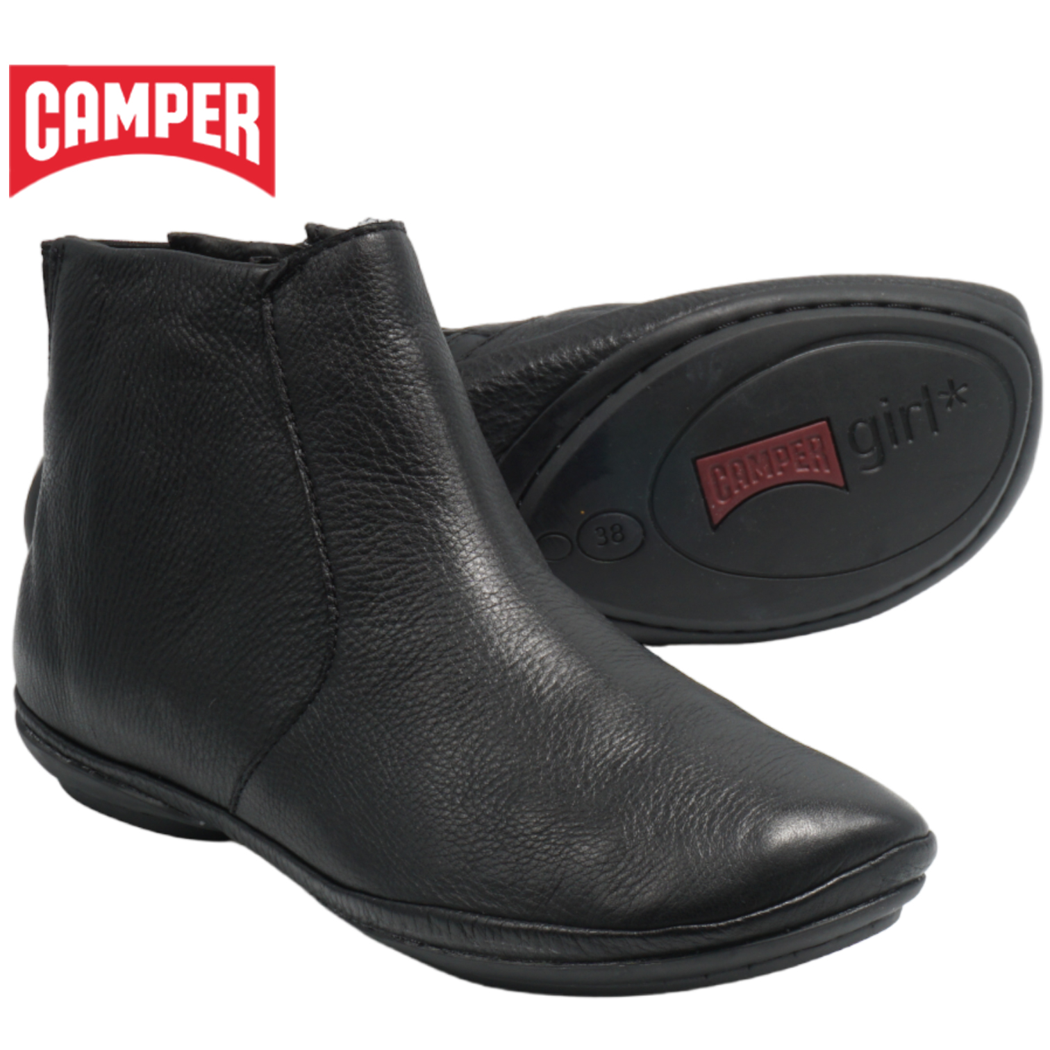 カンペール ライトニナ アンクルブーツ ブラック CAMPER RIGHT NINA K400313-002 レディース ブーツのサムネイル