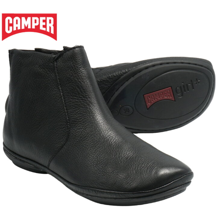 楽天市場】カンペール ライトニナ アンクルブーツ ブラック CAMPER 