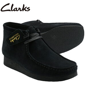 yԕizClarks N[NX WALLABEE BOOT2 r[u[c 26161529 BLACK SUEDE ubNXG[h fB[X JV u[c
