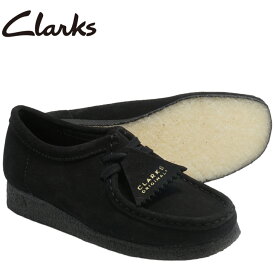 Clarks クラークス WALLABEE ワラビー 26155522 BLACK SUEDE ブラックスエード レディース