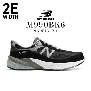 �y�S���i�ԕi�zNew Balance �j���[�o�����X M990BK6 M990BK6 BLACK WITH WHITE �u���b�N �����Y �X�j�[�J�[