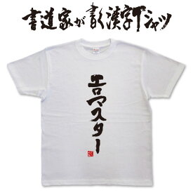 エロマスター (縦書） 書道家が書く漢字Tシャツ エロTシャツ 面白Tシャツ 文字Tシャツ 本物の筆文字を使用した オリジナルTシャツ メンズ レディース キッズ大きいサイズ 4L 5L もあります グリマー ドライTシャツ 選べます （メール便送料無料）名入れ プレゼント