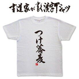 【つけ蕎麦】書道家が書く漢字Tシャツ おもしろTシャツ 本物の筆文字を使用したオリジナルプリントTシャツ書道家が書いた文字を和柄漢字Tシャツにしました ★名入れ 誕生日プレゼント 【楽ギフ_名入れ】 pt1 ..