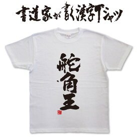 【舵角王】書道家が書く漢字Tシャツ おもしろTシャツ 本物の筆文字を使用したオリジナルプリントTシャツ書道家が書いた文字を和柄漢字Tシャツにしましたpt1 ..