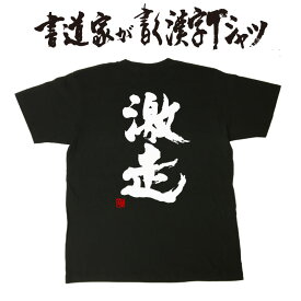 【激走】書道家が書く漢字Tシャツ ランナー tシャツ ランニング tシャツ ジョギング tシャツ マラソンtシャツ ランナー プレゼント tシャツ 大きいtシャツ グリマーTシャツ グリマー ドライtシャツ 選べます ★【メール便送料無料】 名入れ 誕生日プレゼント