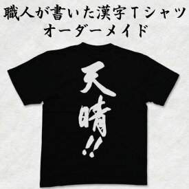 ◆オーダーメイド◆日本一に輝いた 現代の名工が書く漢字Tシャツ※基本は6文字まで。7文字以上は1文字につき＋400円です オーダーメイドで作るオリジナル筆文字プリントTシャツ おもしろTシャツ オリジナルTシャツ 名入れ 誕生日プレゼント 【楽ギフ_名入れ】pt1 ..