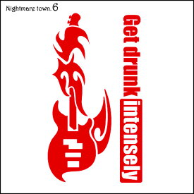 「NightMareTown #06」 T-timeオリジナル おもしろTシャツ デザイナーデザイン ロックなギター プリントTシャツ pt1 ..