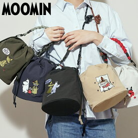 【公式】ムーミン 2WAY 巾着バッグ 刺繍 ショルダーバッグ トートバッグ レディース 斜めがけ 小さめ 軽量 コンパクト ミイ スナフキン リトルミイ 通勤 通学 旅行 お出かけ きれいめ 大人 かわいい おしゃれ ブランド 人気 ギフト プレゼント 母の日 女性