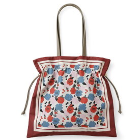 【公式】 MOOMIN ムーミン トートバッグ 巾着鞄 巾着トート スカーフ プリント リトルミイ ムーミン スナフキン ニョロニョロ 手提げ鞄 バッグ かばん 北欧デザイン おしゃれ RMSC-01