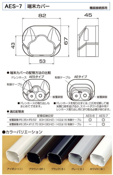 楽天市場】バクマ工業 BEAR（ベアー）エアコン配管化粧カバー スマート 