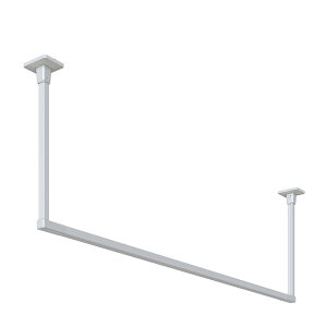 川口技研 室内用物干固定式 ホスクリーンBAR型 室内干し 物干金物 インテリア  部屋干し 吊下型 洗濯物干し 雨の日に最適 花粉対策