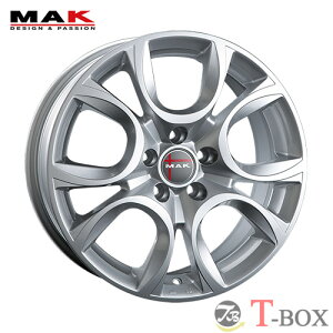 単品1本価格 17インチ 7.5J 5/110 MAK マック TORINO トリノ シルバー (S) アルファ159、ブレラ、スパイダー、ジュリエッタ、ジュリア/フィアット500X