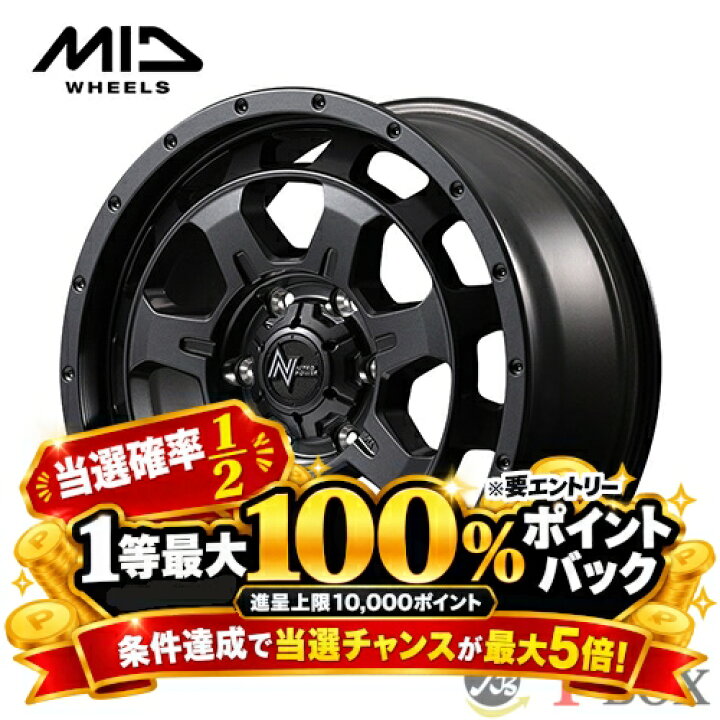 楽天市場】4本セット価格 17インチ 7.5J 6/139.7 MARUKA マルカ NITRO 