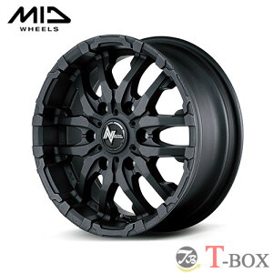 4本セット価格 16インチ 6.5J 6/139.7 MARUKA マルカ NITRO POWER M26 CROSS FANG ナイトロパワー M26 クロスファング ブラストブラック (ZBK)