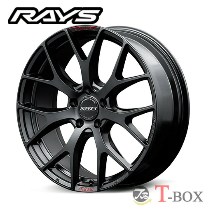 楽天市場】4本セット価格 19インチ 8.0J 5/120 RAYS レイズ HOMURA 