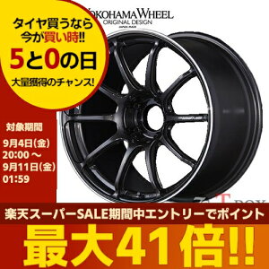 4�{�Z�b�g���i 18�C���` 9.5J 5/114.3 YOKOHAMA WHEEL ���R�n�}�z�C�[�� ADVAN Racing RS III for Japanese Cars �A�h�o�����[�V���O RS3 ���Y�ԗp �u���b�N�K�����^���b�N�������O (BGR)