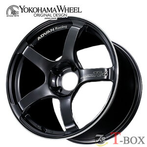 �P�i1�{���i 18�C���` 8.5J 5/100 YOKOHAMA WHEEL ���R�n�}�z�C�[�� ADVAN Racing TC-4 �A�h�o�����[�V���O TC-4 ���[�V���O�K�����^���b�N�������O (GMR)