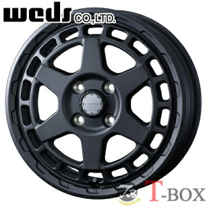 4本セット価格 15インチ 4.5J 4/100 WEDS ウェッズ WEDS ADVENTURE ウェッズアドベンチャー MUDVANCE X Type S マッドヴァンス エックス タイプエス FULL MAT BLACK / FLINT GRAY
