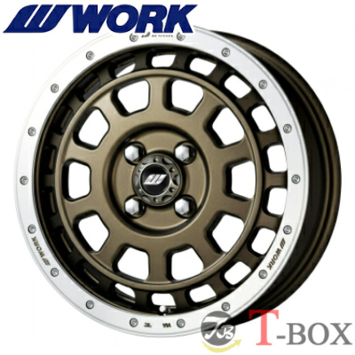 楽天市場】単品1本価格 15インチ 5.0J 4/100 WORK ワーク CRAG T 
