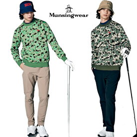 マンシングウェア(Munsingwear) ゴルフコースカモフラジャガードセーター【ENVOY 3Colors Penguin】