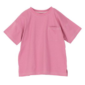 ステッチデザインTシャツ キッズ 半袖 Tシャツ トップス 子供服 こども服 ベビー 男の子 女の子 親子 親子コーデ 80 90 100 110 120 130 140 150