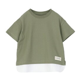 重ね着風半袖Tシャツ キッズ 半袖 Tシャツ トップス 夏 子供服 こども服 ベビー 男の子 女の子 親子 親子コーデ 80 90 100 110 120 130 140 150