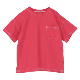 ステッチデザインTシャツ キッズ 半袖 Tシャツ トップス 子供服 こども服 ベビー 男の子 女の子 親子 親子コーデ 80 90 100 110 120 130 140 150