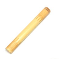 【茶道具 / 創作茶杓】 茶杓筒　白竹　 (竹製共筒・日本製)