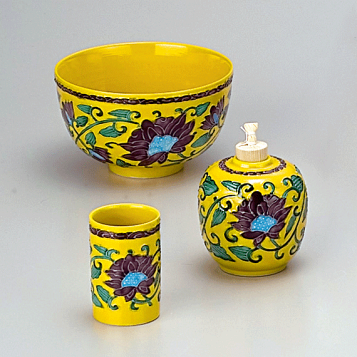 楽天市場】京焼 清水焼 黄交趾宝鳳凰煎茶碗揃 昭阿弥 : 京焼清水焼専門