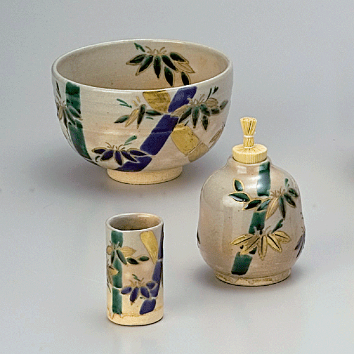 楽天市場】【茶道具 / 茶箱】 香泉作 / 乾山 竹 三点セット 楽天市場】【茶道具 / 茶箱】 香泉作 / 乾山 竹 三点セット
