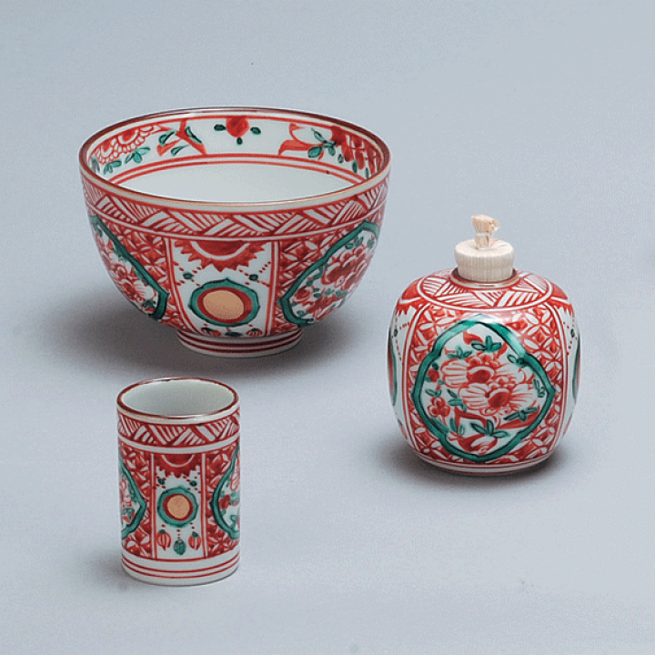 人気ショップ 楽天市場】【茶道具 三点セット 赤絵 / 高野昭阿弥作 茶箱】 / 工芸品