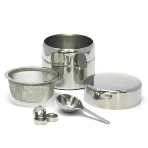 ●【茶道具 / 茶漉し】 ひと回り小振りの、近藤さんの抹茶篩缶 (抹茶ふるい缶) (ミニ)