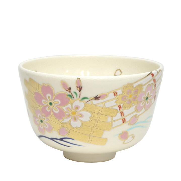 楽天市場 茶道具 茶碗 色絵 花筏 山本蓼作 抹茶と茶道具 T4u 香月園