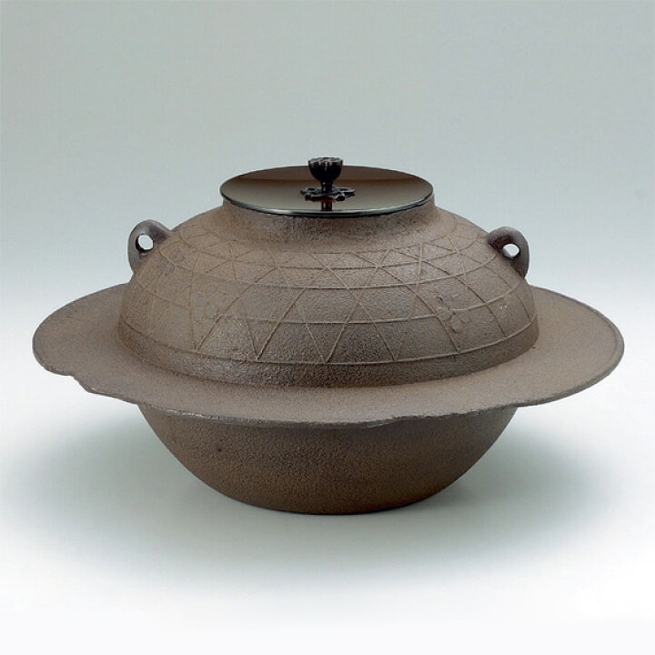 楽天市場】【受注生産】 【茶道具 / 炉釜】 菊地政光作 透木釜 桜川 