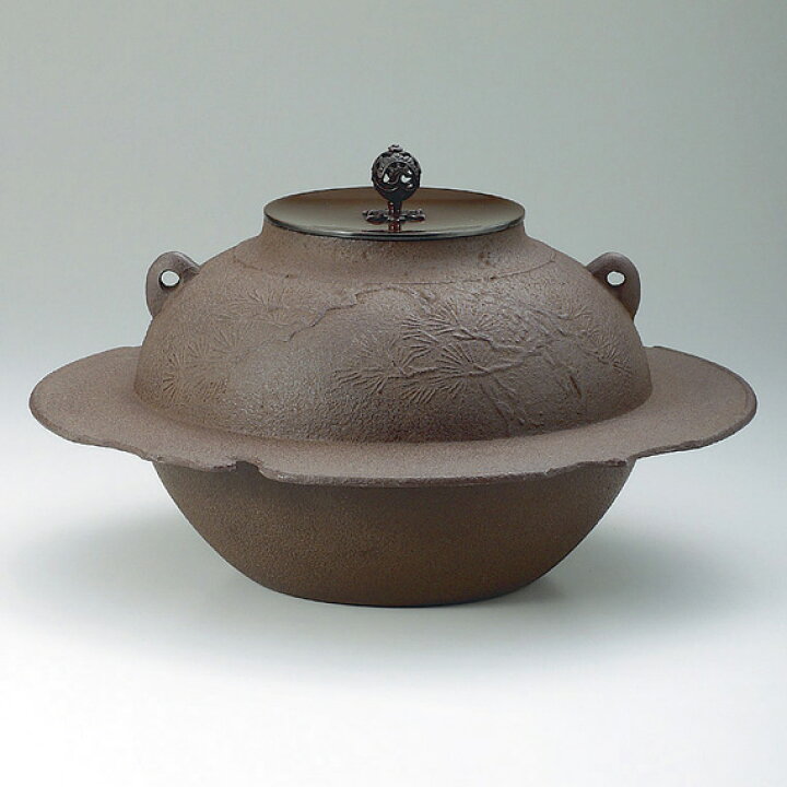 楽天市場】【茶道具 / 炉釜】 菊地政光作 透木釜 老松地紋 : 抹茶と  