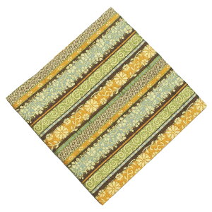 ● 中川政七商店 交織 段菊唐草紋 (きくからくさもん)  【02号】【茶道具 / 古帛紗・古袱紗】【ゆうパケット対応】