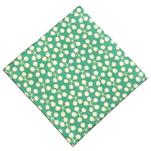 ● 中川政七商店 正絹 名物裂 蜀巴織 利休梅 青緑 【03号】【茶道具 / 古帛紗・古袱紗】【ゆうパケット対応】