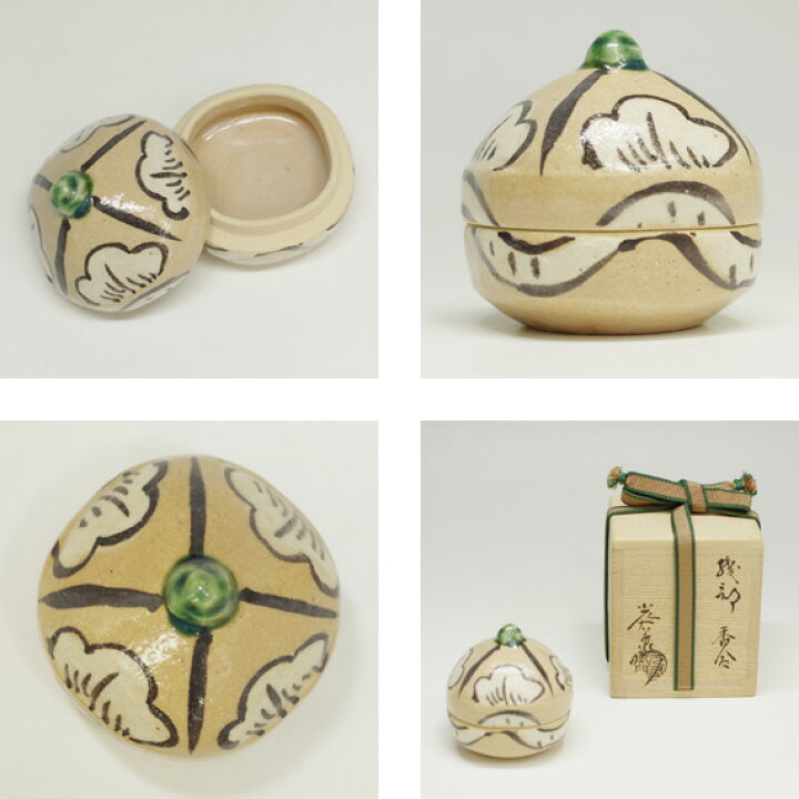 楽天市場】【名品茶道具 / 香合】 加藤光右衛門作 / 織部香合 鵬雲斎 
