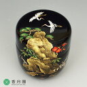 【茶道具 / 棗】 蓬莱山蒔絵　佐々木麗峰 作　(桐箱入り)