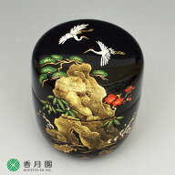 【茶道具 / 棗】 蓬莱山蒔絵　佐々木麗峰 作　(桐箱入り)