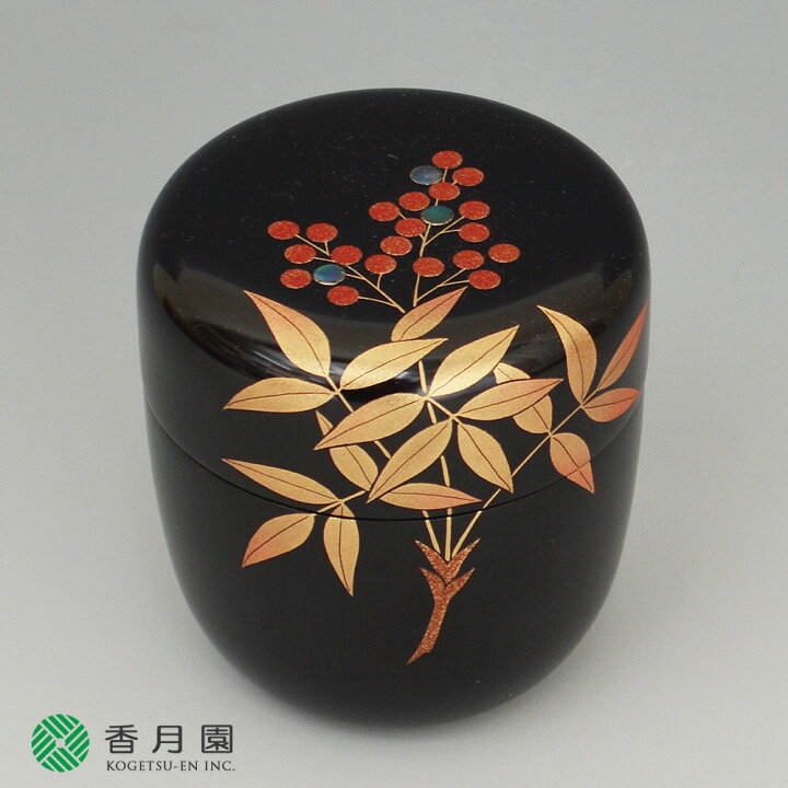 楽天市場】【茶道具 / 棗】 中棗 南天蒔絵 螺鈿入 今井千鶴 作 (桐 