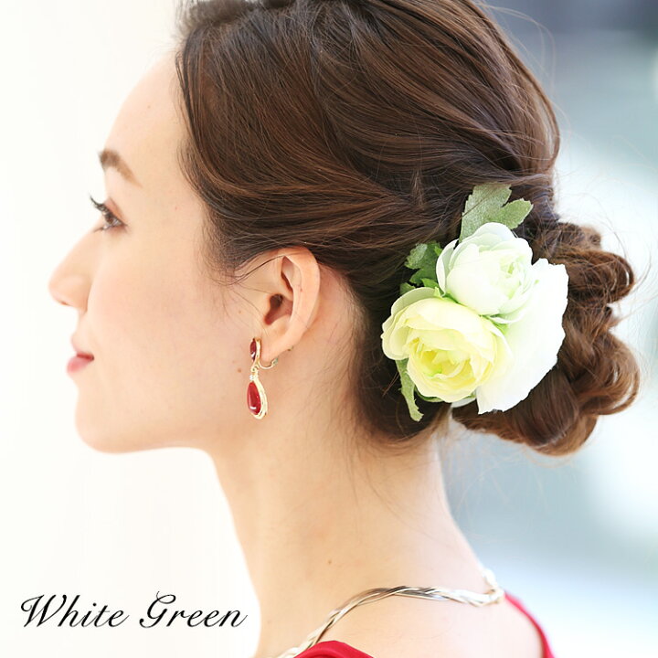 楽天市場 ランキング1位 ヘッドドレス 花 結婚式 髪飾り 髪型 卒業式 入学式 母親 演奏会 コーラス コサージュ ブローチ 和装 浴衣 ヘアクリップ ヘアアクセサリー 手作り コサージュ 春 夏 秋 冬 白 ホワイト ピンク パープル 黄色 紫 おしゃれcocoro