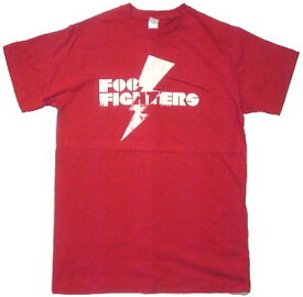 ロックTシャツ バンドTシャツ Foo Fighters フー・ファイタァーズ ロゴレッド バンドT プリントTシャツ　限定Tシャツ フジロック 夏フェス ROCK メンズTシャツ Tシャツ 正規品