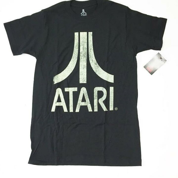楽天市場】ATARI アタリ シンプル ロゴ ブラック ヴィンテージタイプ T 