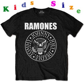 RAMONES ラモーンズ ロゴ キッズTシャツ 子供服 Presidential Seal Tシャツ ロックTシャツバンドTシャツ 3歳 5歳 7歳 8歳 10歳