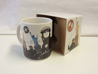 "peace in nyc"和平签名onoyoko啤酒杯茶杯