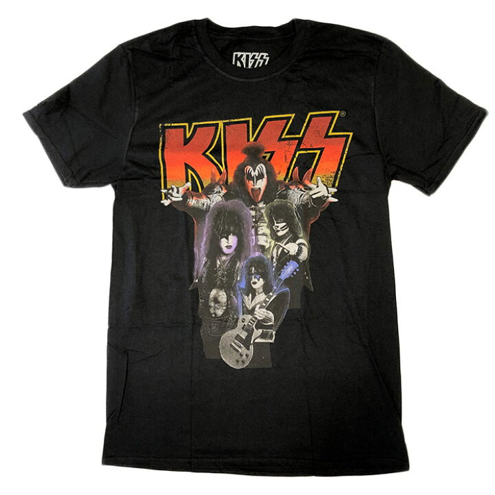 楽天市場】バンドTシャツ KISS キッス Tシャツ キス ビンテージ ネオン 