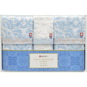 nishikawa 今治製フェイスタオル2P&ウォッシュタオル TT89250505 (-L9033-596-) | 内祝い ギフト 出産内祝い 引き出物 結婚内祝い 快気祝い お返し 志